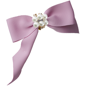 Ribbon center pearl bijou