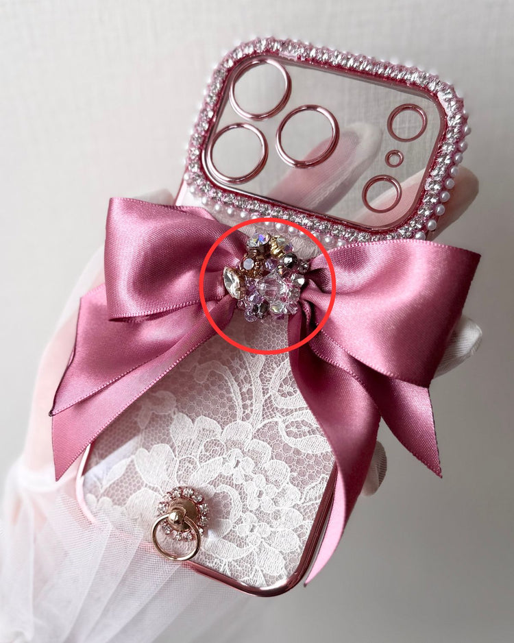 ch-37 Hime.リボン中央スワロフスキービジュー追加