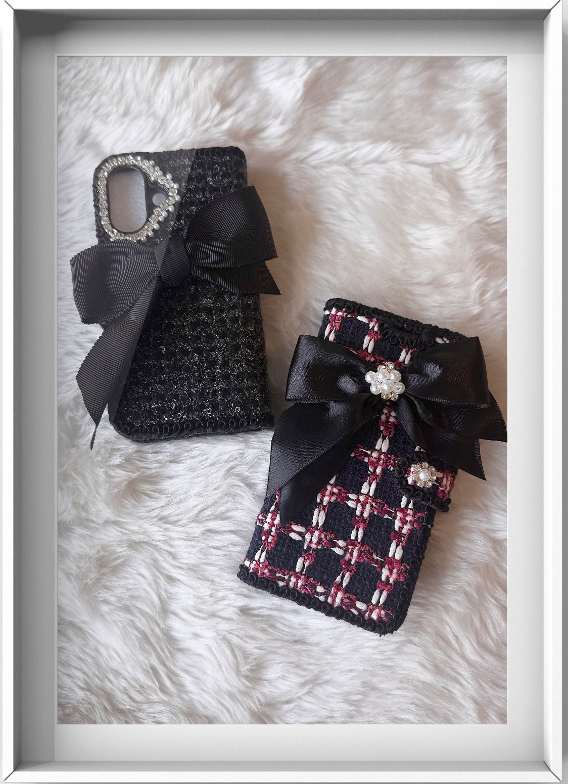 Hime. Royal Cruise Tweed Case｜イタリア×フランス製ツイード リボンオーダースマホケース iPhone Android全機種対応