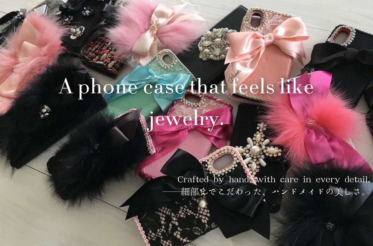 オリジナル スマートフォンカバー,ハンドメイドヘアアクセサリー - Hime.