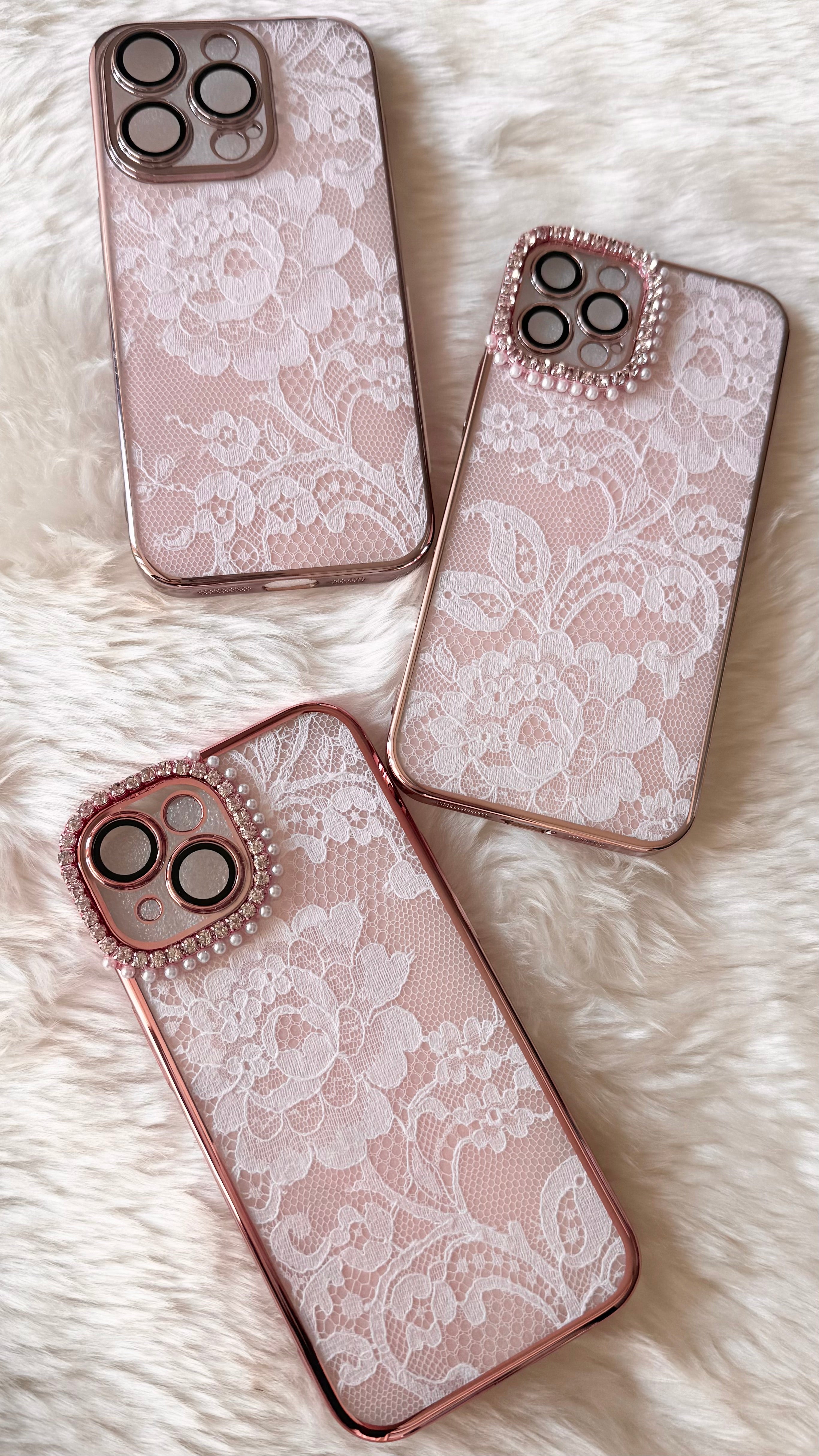 Hime. フランス製高級リバーレース iPhoneケース