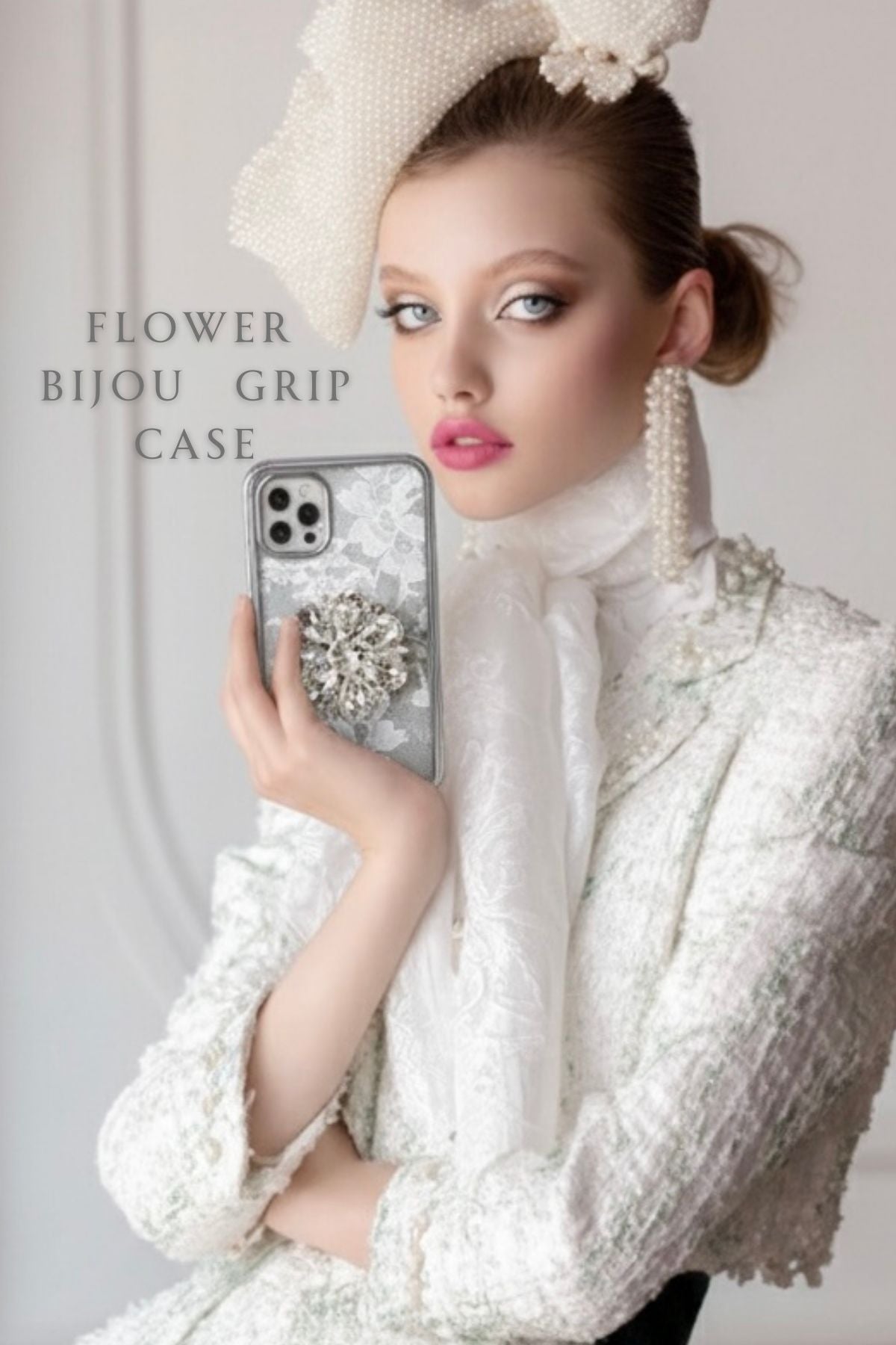 Hime. フランス製高級リバーレースハンドメイドオーダー iPhoneケース｜大人可愛い×キラキラ（全機種Android対応）