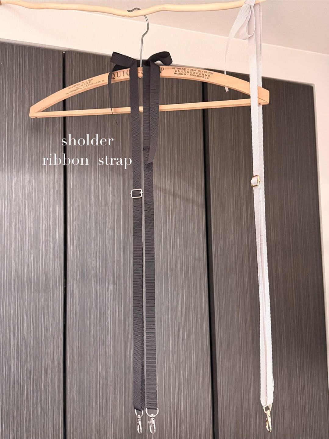 Hime.グログランリボン紐タイプ肩がけストラップ
